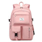 Women's Oxford Fabric Adjustable Large Capacity Backpack DailySale Black Purple Pink Black-Purple-Pink-Beige-