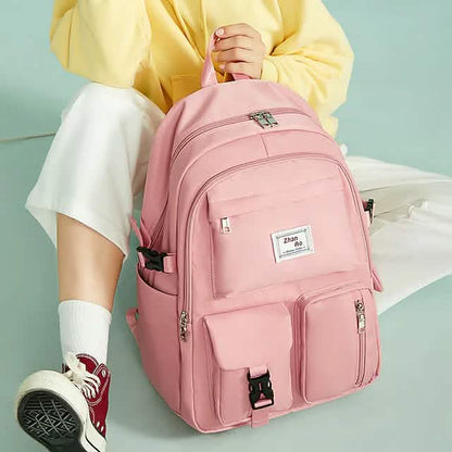 Women's Oxford Fabric Adjustable Large Capacity Backpack Cartsfy Inc.