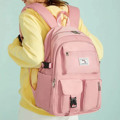 Women's Oxford Fabric Adjustable Large Capacity Backpack Cartsfy Inc.
