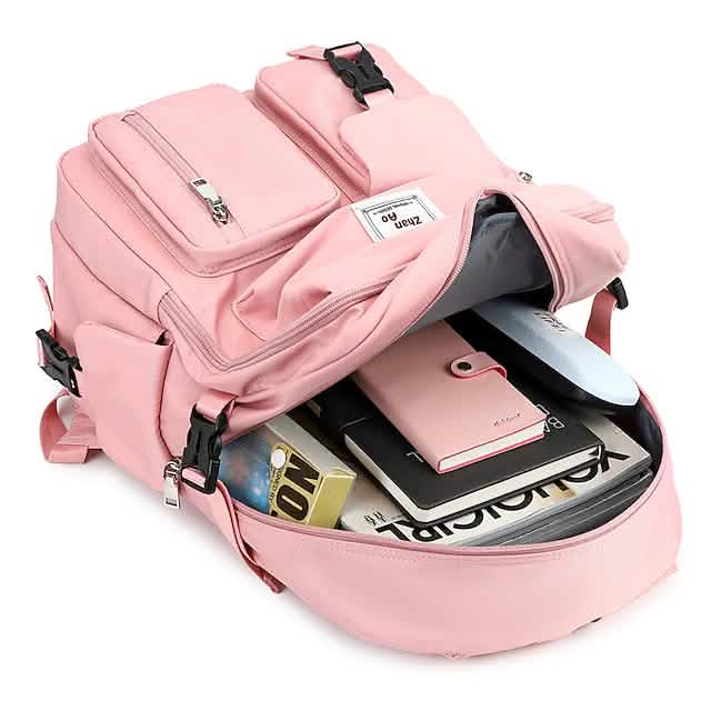 Women's Oxford Fabric Adjustable Large Capacity Backpack Cartsfy Inc.