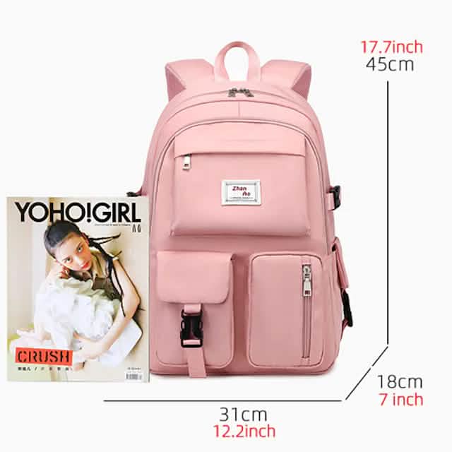 Women's Oxford Fabric Adjustable Large Capacity Backpack Cartsfy Inc.