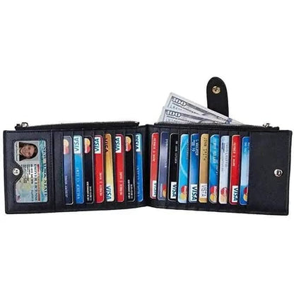 Women's RFID Blocking Wallet DailySale Gray Purple Blue Gray-Purple-Blue-Red-Black-Pink-Rose Red-