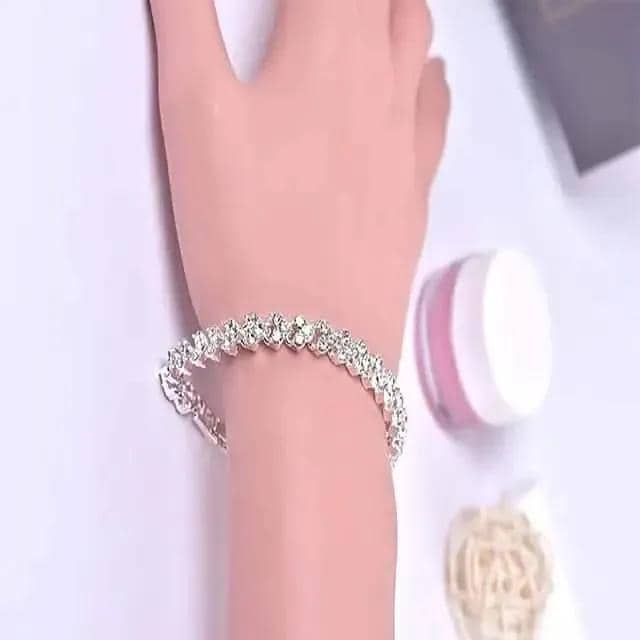 Women's Tennis Crystal Bracelet DailySale Rose Gold Silver Gold Rose Gold-Silver-Gold-