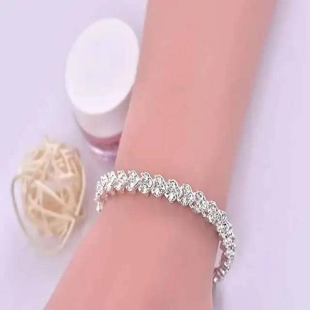 Women's Tennis Crystal Bracelet DailySale Rose Gold Silver Gold Rose Gold-Silver-Gold-