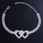 Women's White Ankle Bracelet Chandelier Heart Cartsfy Inc.
