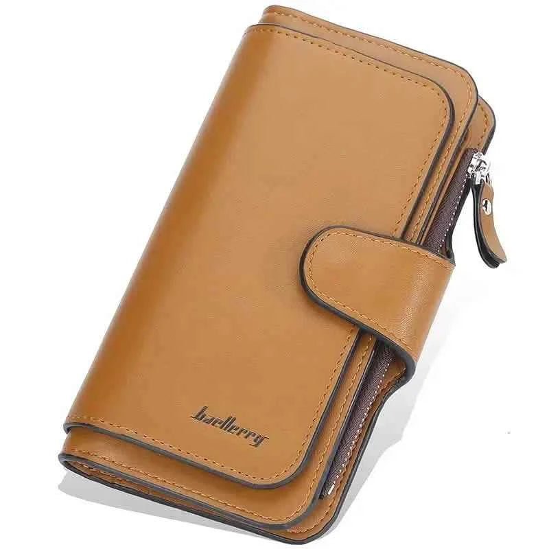 Women's Fashion Faux Leather Wallet with Card Slots & ID Window - Cartsfy Inc.