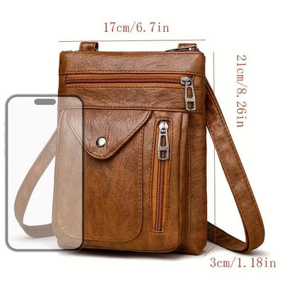 Women’s Vintage Leather Crossbody Bag - Cartsfy Inc.