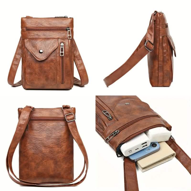 Women’s Vintage Leather Crossbody Bag - Cartsfy Inc.