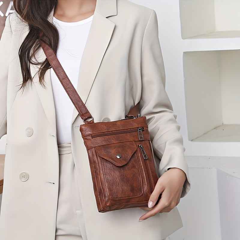Women’s Vintage Leather Crossbody Bag - Cartsfy Inc.