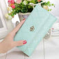 Womens Wallets Purses Plaid PU Leather Long Wallet Hasp Phone Bag DailySale Black Blue Pink Black-Blue-Pink-Sky Blue-Yellow-Rose Red-