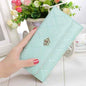Womens Wallets Purses Plaid PU Leather Long Wallet Hasp Phone Bag Cartsfy Inc.