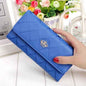 Womens Wallets Purses Plaid PU Leather Long Wallet Hasp Phone Bag Cartsfy Inc.