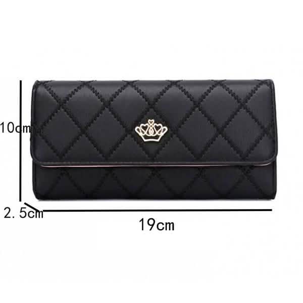 Womens Wallets Purses Plaid PU Leather Long Wallet Hasp Phone Bag Cartsfy Inc.