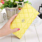 Womens Wallets Purses Plaid PU Leather Long Wallet Hasp Phone Bag Cartsfy Inc.