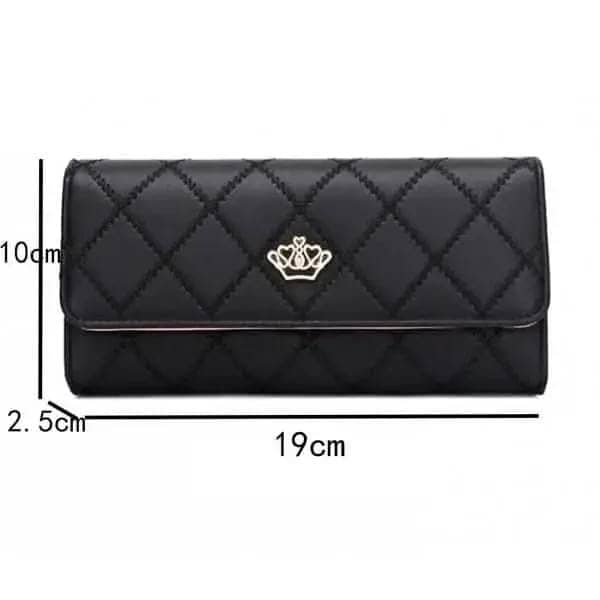 Womens Wallets Purses Plaid PU Leather Long Wallet Hasp Phone Bag DailySale Black Blue Pink Black-Blue-Pink-Sky Blue-Yellow-Rose Red-