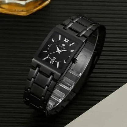 WWOOR Luxus Men Fashion Square Date Watch DailySale Black Gold Black/Gold Black-Gold-Black/Gold-