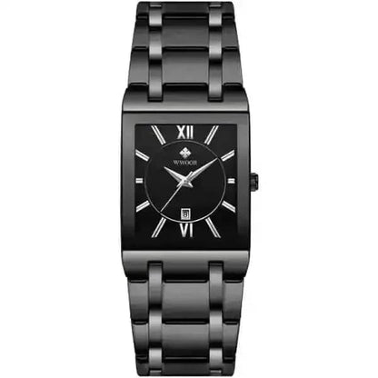 WWOOR Luxus Men Fashion Square Date Watch DailySale Black Gold Black/Gold Black-Gold-Black/Gold-