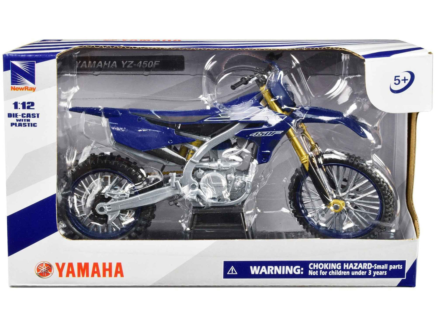 Yamaha YZ-450F Motorcycle Blue 1/12 Diecast Model by New Ray Miniature Motors Default Title Default Title-