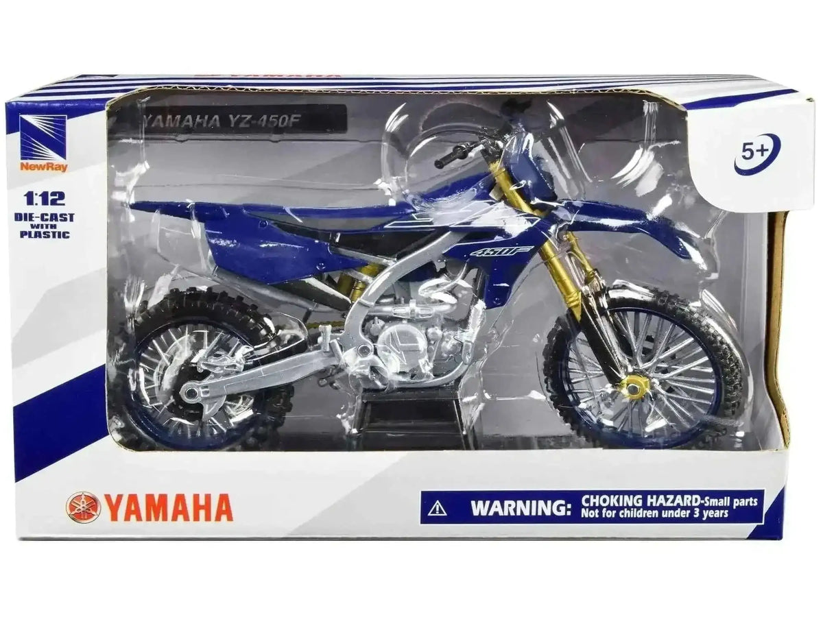 Yamaha YZ-450F Motorcycle Blue 1/12 Diecast Model by New Ray Cartsfy Inc.