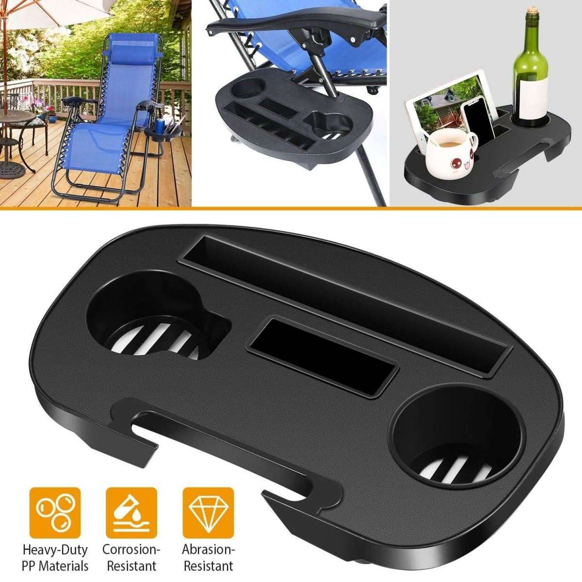 Zero Gravity Chair Cup Holder Clip On Side Tray Cartsfy Inc.